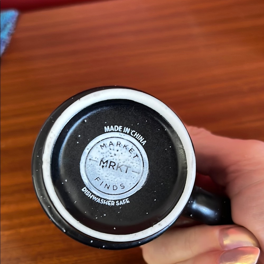 Black with white lettering Market MRKT Finds espresso Mug set - Picture 14 of 14